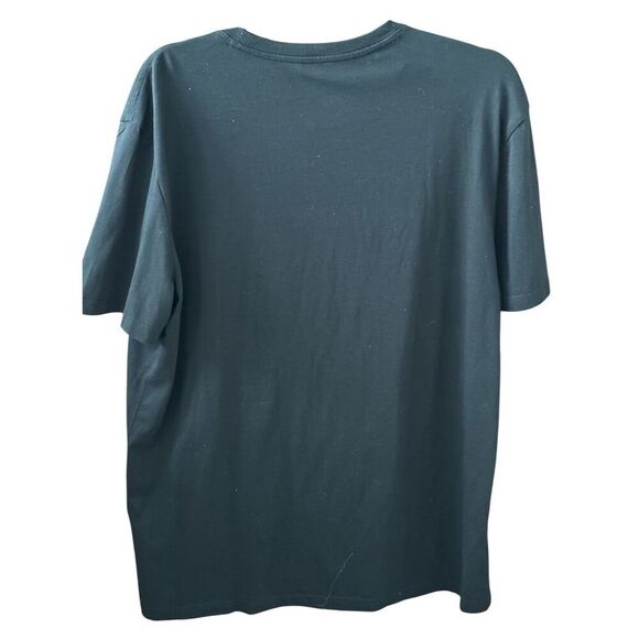 Express Women's Black Embroidered T-Shirt Size L Round Neck Short Sleeve - Picture 2 of 4